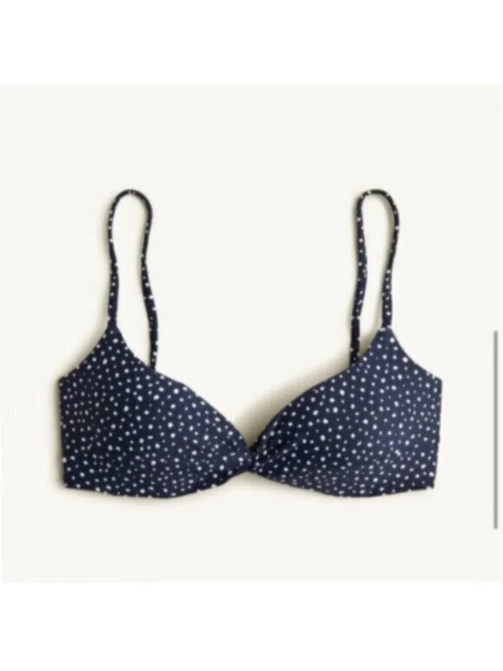 NWT J. Crew Women’s Blue Strappy Twist Bikini Top Bra Size 3X
